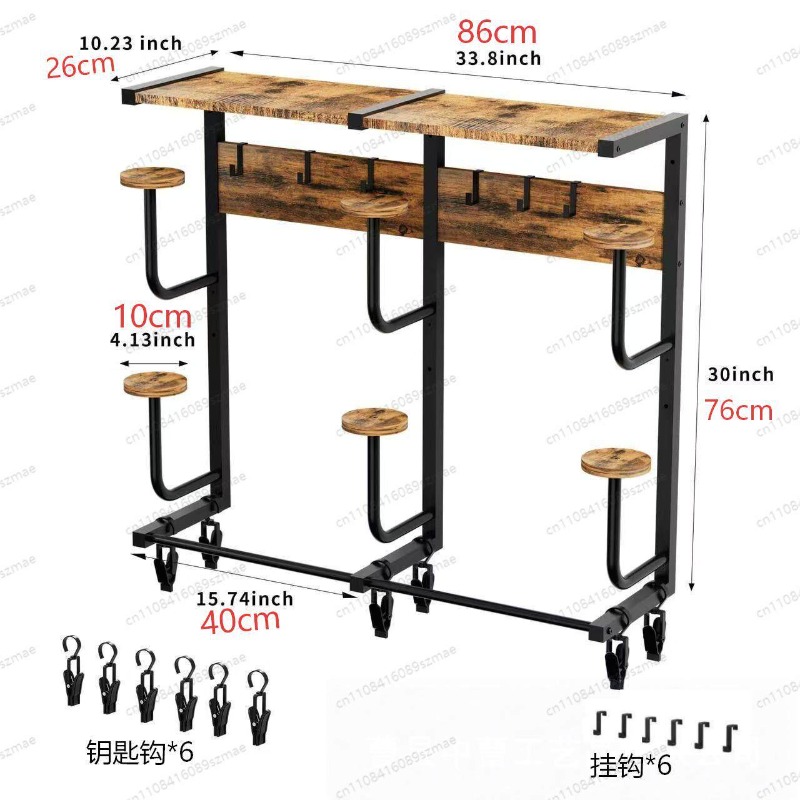 Motorcycle Gear Garage Storage - Support mural pour casque, rangement multifonctionnel