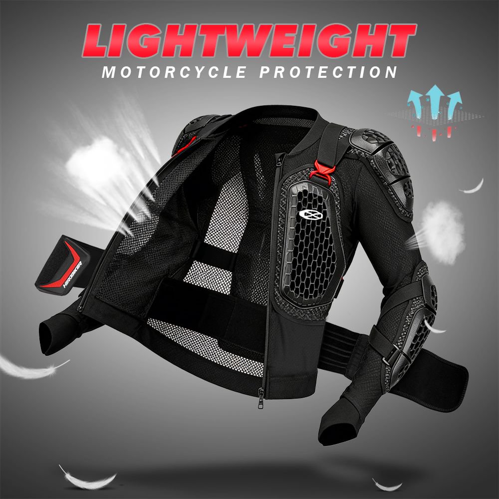 Motorcycle Gear For Summer - Veste de moto respirante d'été, armure