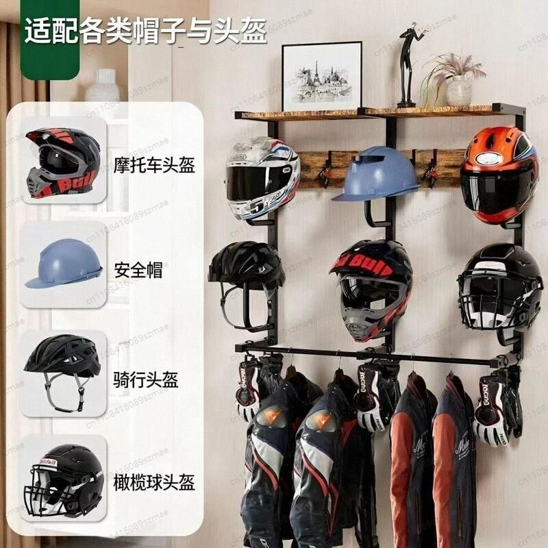 Support mural pour casque, ran - Motorcycle Gear Garage Storage avis et prix
