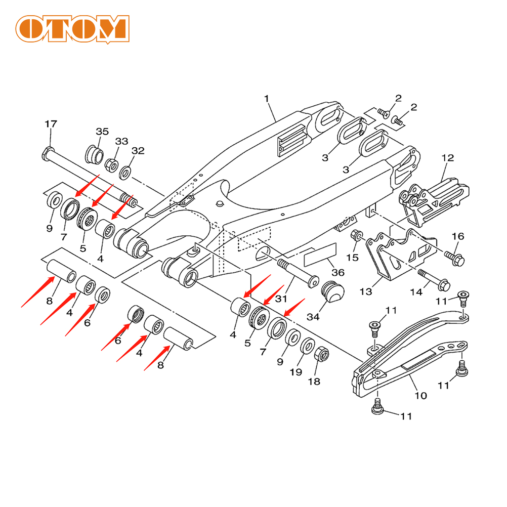 OTOM-Pièces d'entretien de bra - Motorcycle Gear Lever Rubber avis et prix