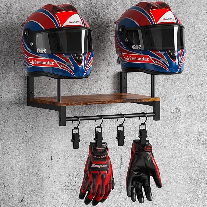 Support mural en bois pour cas - Motorcycle Gear Garage Storage avis et prix